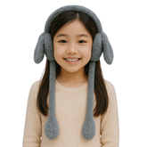 Zibell Fluffy Bunny Ear Muffs – Soft Plush Warmers for Cozy Winter Days